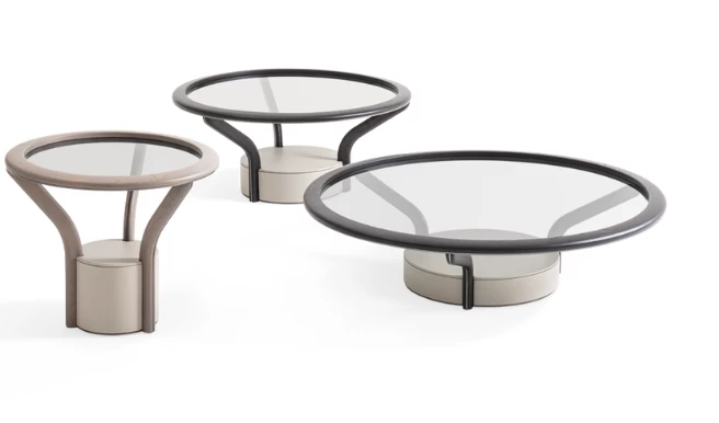 Chanterelle Coffee Tables by Giorgetti: Natural Elegance and Sophisticated Design
