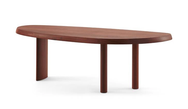 Lacquered Wood Table en Forme Libre by Charlotte Perriand for